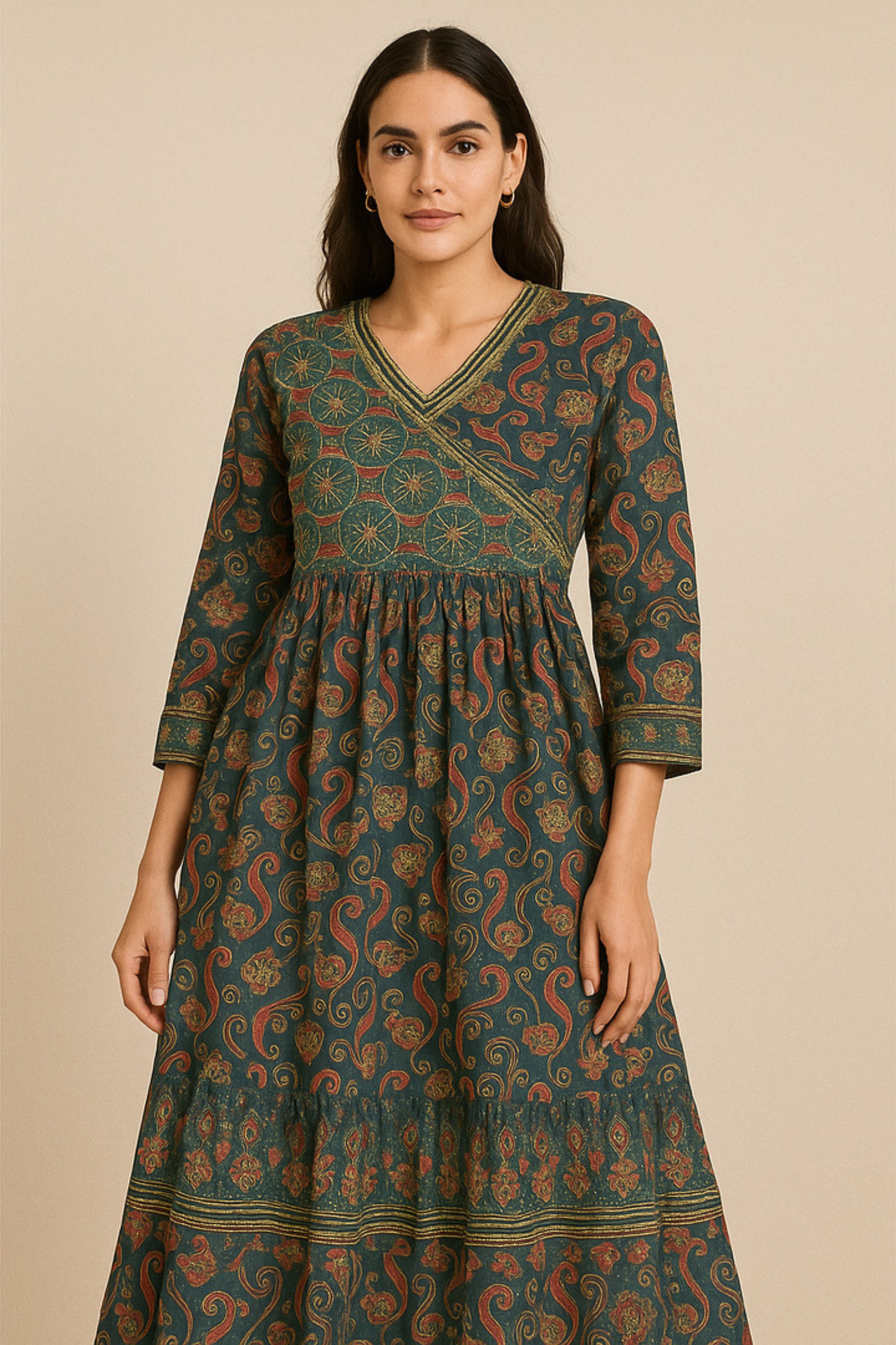 Vintage Floral Shirt Dress
